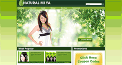 Desktop Screenshot of naturalmiya.com